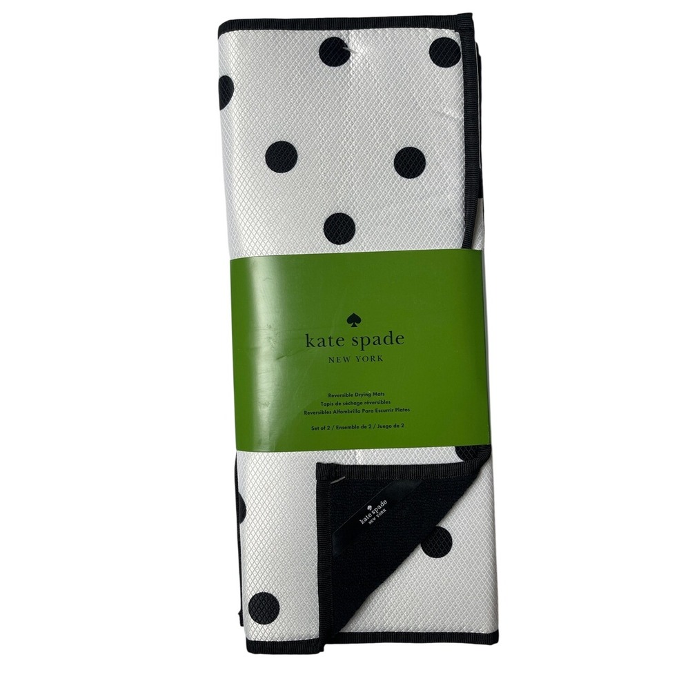 Set of Kate Spade Reversible Dish Drying Mats NWT